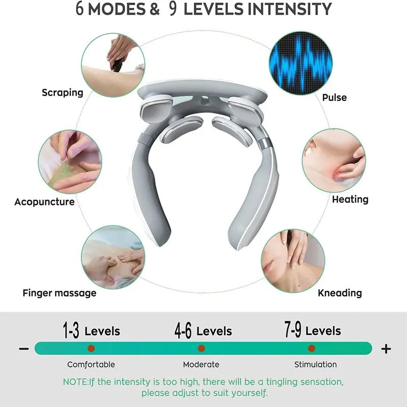 Neck Massager – 4D Smart Heating & Vibration Therapy