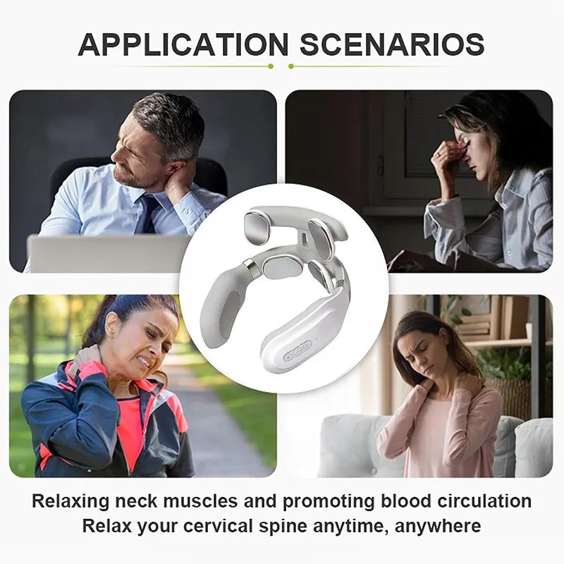 Neck Massager – 4D Smart Heating & Vibration Therapy