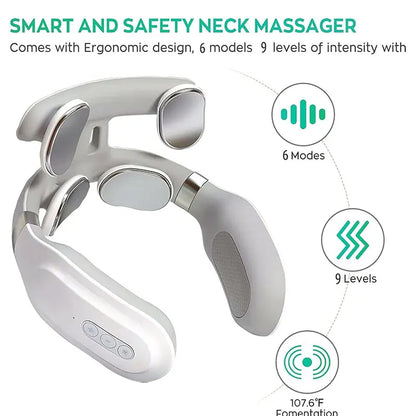 Neck Massager – 4D Smart Heating & Vibration Therapy